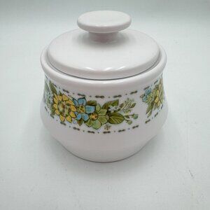 Vintage Noritake Springfield Progression China Sugar Bowl, Lid, Floral Sunflower
